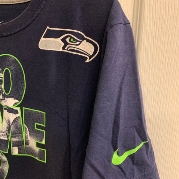 Nike NFL Seattle Seahawks No Time To Sleep Blue T Shirt Mens Size M Regular Fit - Picture 3 of 5
